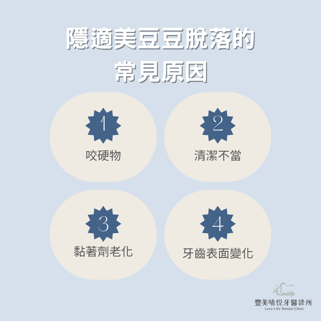 說明隱適美豆豆脫落的常見原因