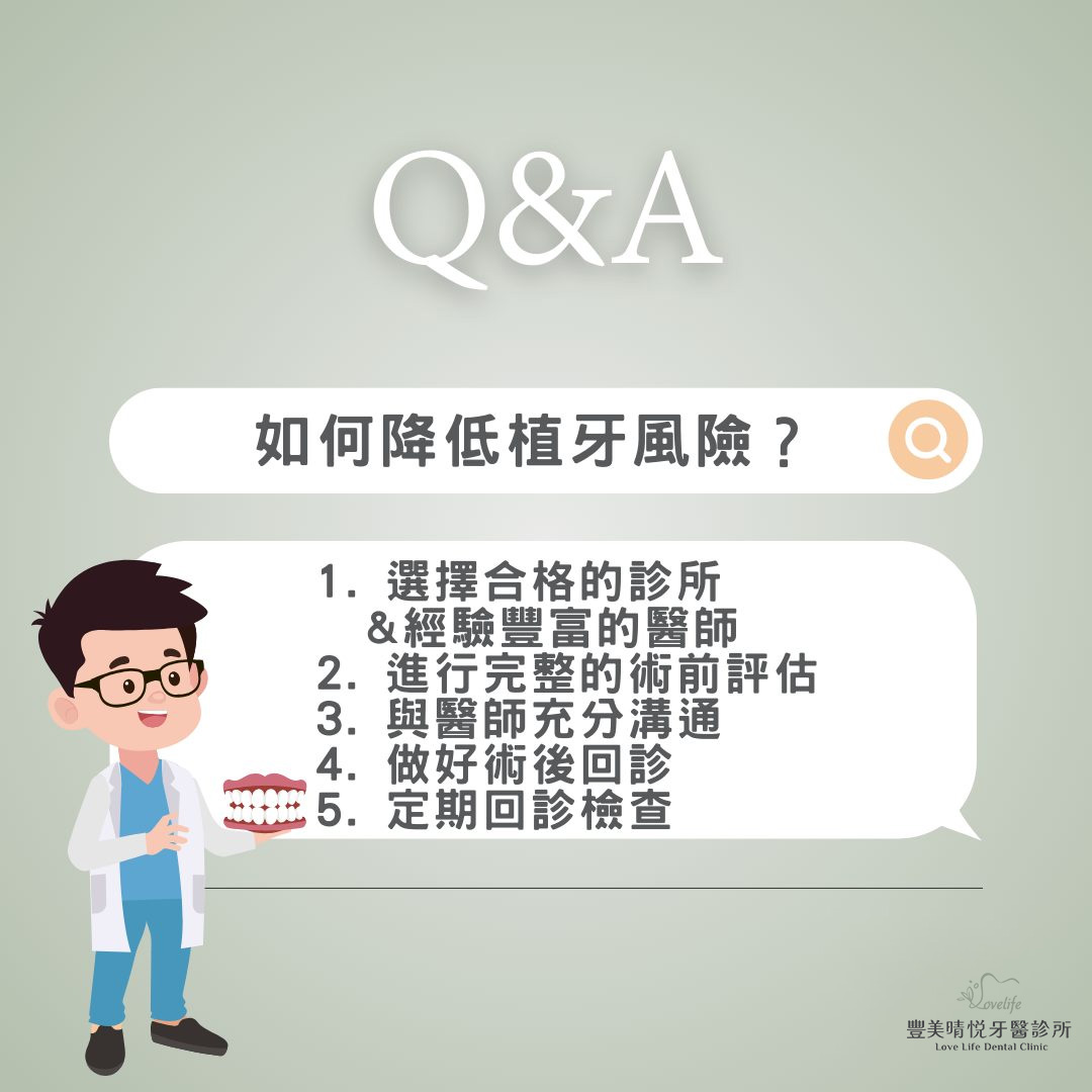 降低植牙風險